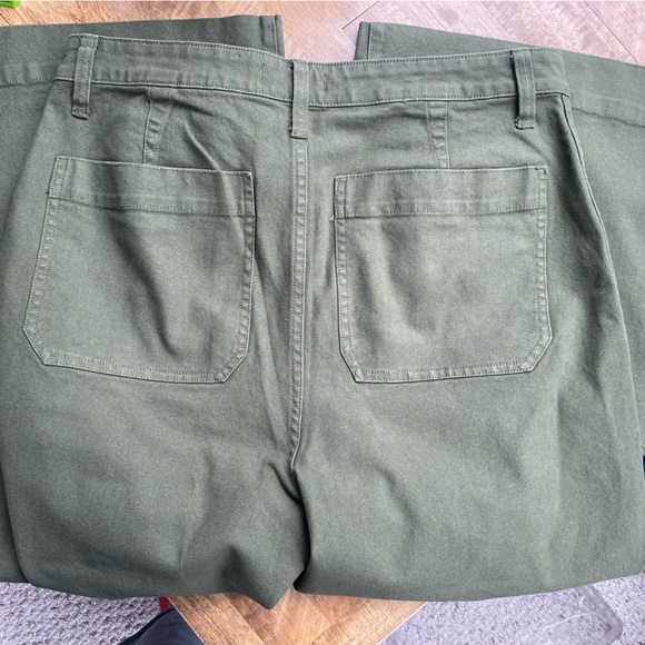 Madewell Emmett Wide Leg Crop canvas, button fly pant - Picture 6 of 8